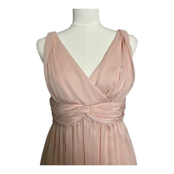 Adrianna Papell Pink Gathered Cocktail Dress Party Semi Formal Evening 8 - Picture 5 of 8